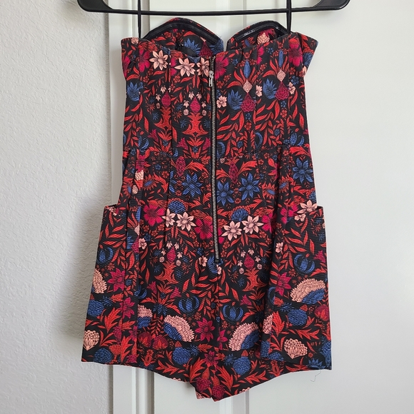 H&M Concious Strapless Floral Romper - Picture 2 of 4
